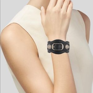 Balenciaga Leather Giant Arena Bracelet
